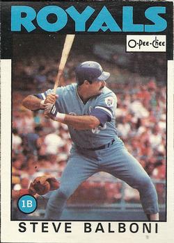 1986 O-Pee-Chee Baseball Cards 164     Steve Balboni